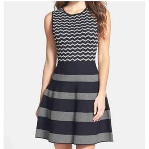 Fit and flare sweater dress